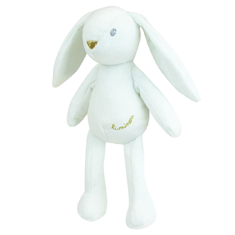  - luminou - plush glow in dark white rabbit 20 cm 